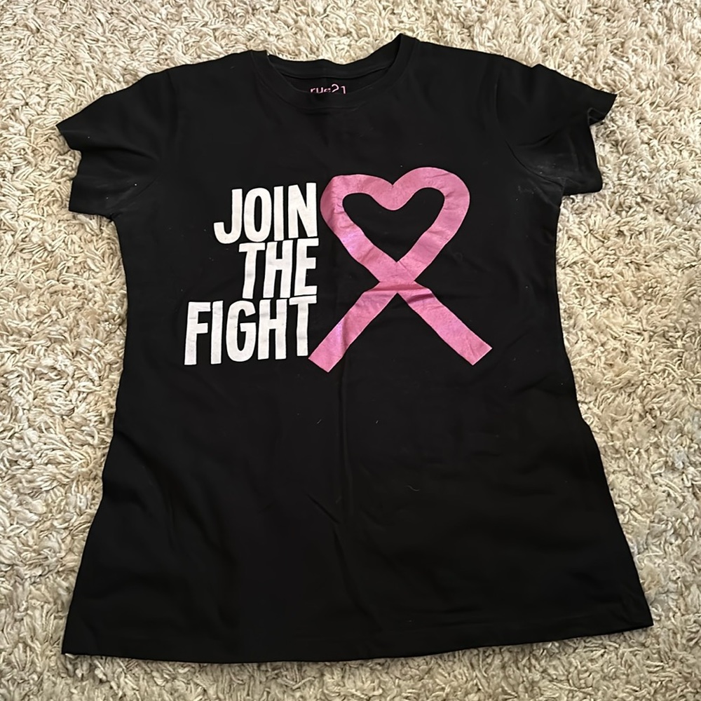 Rue 21 Junior XL Breast Cancer Shirt